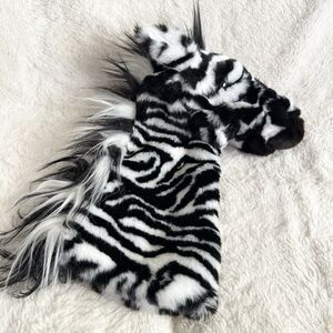 Folkmanis Plush Zebra Stage Hand Puppet 14" Soft Safari African Animal